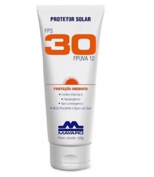 Protetor Solar FPS 30 120 Gr - Mavaro